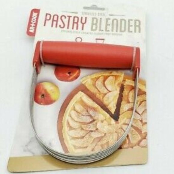Art & Cook Stainless Steel Pastry Blender/Dough Cutter/Flour Mixer Cake - Red - Picture 3 of 3